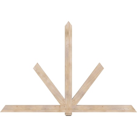 Ekena Millwork Kennewick Smooth Timber Gable Bracket, Douglas Fir, 108"W x 72"H x 3 1/2"D x 5 1/2"F, 16/12 Pitch GBW108X72X0406KEN00SDF